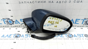 Side mirror right Ford Fusion mk5 19-20 12 pins, turn signal, heating, backlight, BSM, blue, poke