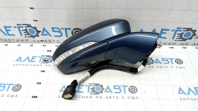 Side mirror right Ford Fusion mk5 19-20 12 pins, turn signal, heating, backlight, BSM, blue, poke