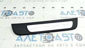 Door sill trim outer rear right Audi A4 B8 08-16 sedan, black, with chrome trim, worn