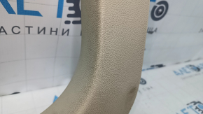 Front pillar trim lower left Lincoln MKZ 13-16 beige, scratches, needs cleaning
