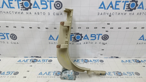 Front pillar trim lower left Lincoln MKZ 13-16 beige, scratches, needs cleaning