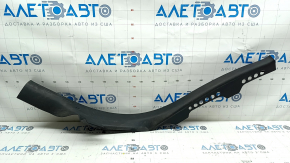 Door sill trim inner rear right Audi A4 B8 08-16 sedan, black, scratches