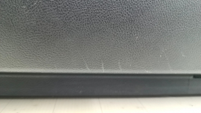 Door trim card front left Ford Fusion mk5 17-20 black with wood insert, leather armrest, gray molding, scratches, for dry cleaning, broken insert
