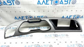 Front panel trim speedometer frame under monitor Audi A4 B8 08-16 gray, scratches