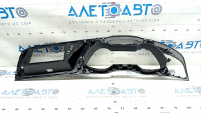 Front panel trim speedometer frame under monitor Audi A4 B8 08-16 gray, scratches