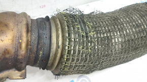 Intake pipe with catalytic converter VW CC 08-17 mesh on the corrugation is torn