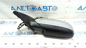 Side mirror left Audi A4 B8 08-16 12 pins, memory, turn signal, auto-dimming, silver
