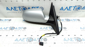 Side mirror right Audi A4 B8 08-16 12 pins, memory, turn signal, auto-dimming, silver