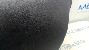 Door trim card front right Ford Fusion mk5 17-20 black wood insert, leather armrest, gray molding, scratches, missing fragment, dry cleaning