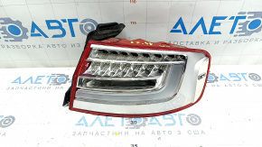 External right wing light Audi A4 B8 13-16 rest sedan LED, with overlay, broken glass, broken overlay