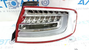 External right wing light Audi A4 B8 13-16 rest sedan LED, with overlay, broken glass, broken overlay