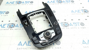 Shifter cover Audi A4 B8 13-16 rest, without start/stop button, with media control, manual transmission,