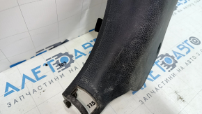 Front pillar trim lower left Kia Optima 11-15 black, scratches, needs cleaning, worn
