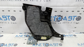 Front pillar trim lower left Kia Optima 11-15 black, scratches, needs cleaning, worn