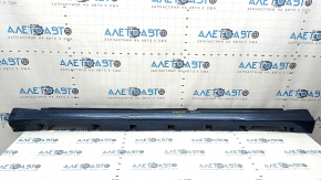 Left threshold Ford Fusion mk5 13-20 blue, with seals, broken fastening, worn, scratches