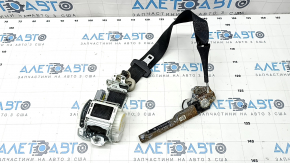Driver's seat belt Ford Fusion mk5 17-20 black with tensioner, driftwood, for dry cleaning, cracked plastic on the mount