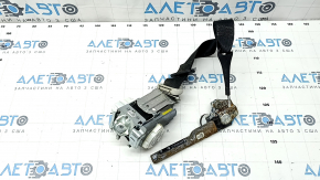 Driver's seat belt Ford Fusion mk5 17-20 black with tensioner, driftwood, for dry cleaning, cracked plastic on the mount