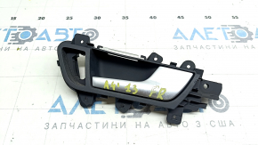 Door handle inner front right Audi A4 B8 13-16 rest, gray
