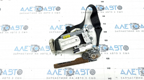 Passenger seat belt Ford Fusion mk5 17-20 black, with tensioner, driftwood, for dry cleaning, cracked plastic on the mount
