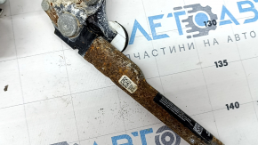 Passenger seat belt Ford Fusion mk5 17-20 black, with tensioner, driftwood, for dry cleaning, cracked plastic on the mount