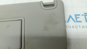 Left visor Honda Civic X FC 16-21 4d gray, without hook, dry cleanable
