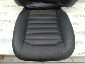 Driver's seat upholstery Ford Fusion mk5 17-20 leather black, with airbag, with heating