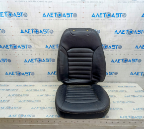 Driver's seat upholstery Ford Fusion mk5 17-20 leather black, with airbag, with heating