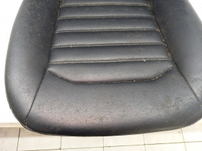 Driver's seat upholstery Ford Fusion mk5 17-20 leather black, with airbag, with heating
