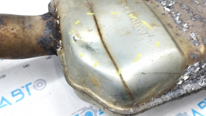 Muffler rear part resonator with barrel Audi A4 B8 13-16 rest 2.0T dented, corrosion