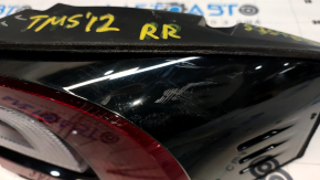 Light outer wing right Tesla Model S 12-20 scratches, broken glass, broken crepe, chip