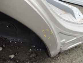 Quarter wing rear right Lexus RX300 RX330 RX350 RX400h 04-09 on the body, silver, pokes