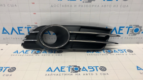 Front bumper grille right Audi A6 C7 16-18 rest for radar