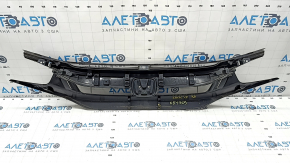 Radiator grille Honda Civic X FC 19-21 complete, 3 parts, black gloss, broken guide