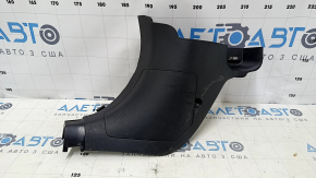Front pillar trim left lower Mazda 3 14-18 BM black, scratches, worn