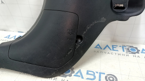 Front pillar trim left lower Mazda 3 14-18 BM black, scratches, worn