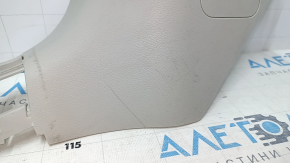 Front pillar trim lower left Infiniti Q50 14-20 gray, scratches, broken mount
