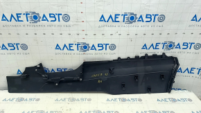 Center console trim side right Honda Civic X FC 16-21 black