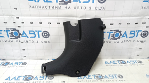 Front pillar trim lower left Hyundai Sonata 15-19 black, scratches