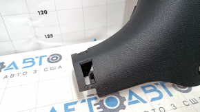Front pillar trim lower left Hyundai Sonata 15-19 black, scratches