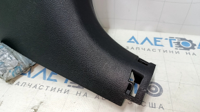 Front pillar trim lower right Hyundai Sonata 15-19 black, scratches