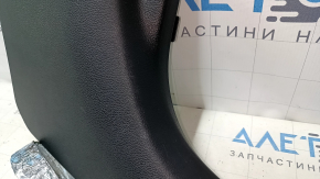 Front pillar trim lower right Hyundai Sonata 15-19 black, scratches