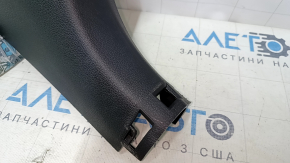 Front pillar trim lower right Hyundai Sonata 15-19 black, minor scratches, abrasion