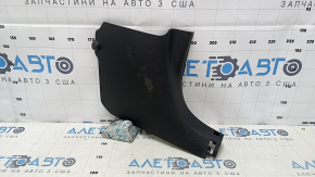 Front pillar trim lower right Hyundai Sonata 15-19 black, scratches