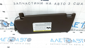 Right visor Porsche Macan 15 - brown leather, without hook, for panoramic