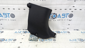 Front pillar trim lower right Hyundai Sonata 11-15 black, worn, scratches
