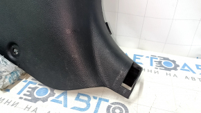 Front pillar trim lower right Hyundai Sonata 11-15 black, worn, scratches