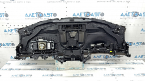 Torpedo front panel with AIRBAG Porsche Macan 15-18 leather brown, with overlays, dents