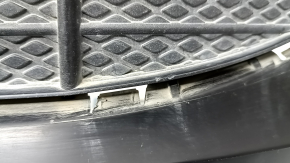 Front bumper grille central Porsche Macan 15-18 structure, for parking sensors, without camera and radar, sand