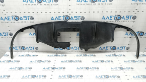 Rear bumper lip trim Porsche Macan 15-21 structure under towbar, scratches, crack in fastening