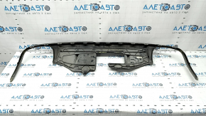 Rear bumper lip trim Porsche Macan 15-21 structure under towbar, scratches, crack in fastening